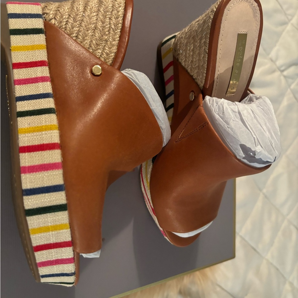Louise et Cie Brown Leather Wedges - Picture 4 of 7